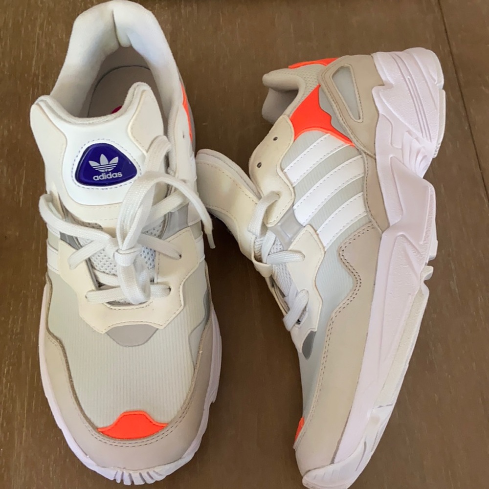 Adidas Yung 96 Orange and White size 11